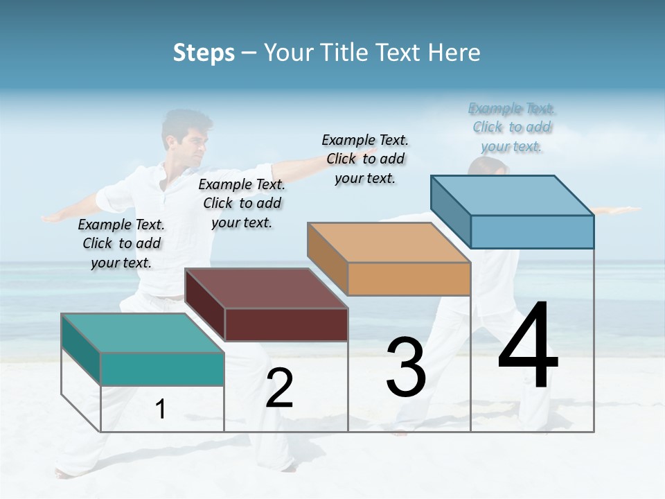 Male Relaxation Sky PowerPoint Template