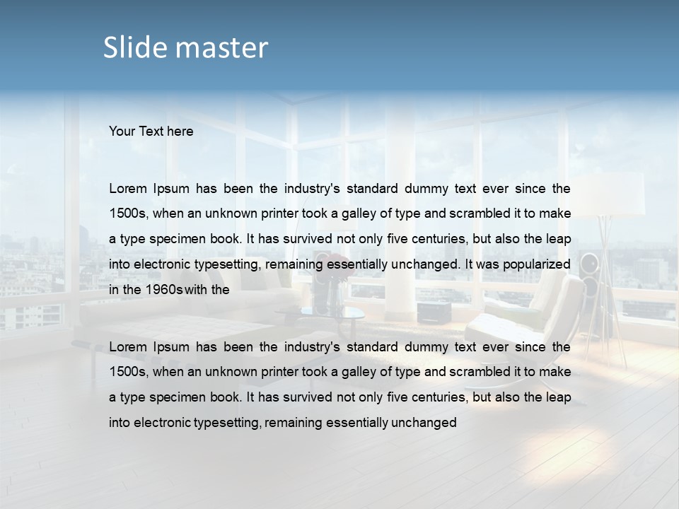 Home Luxury Millionaire PowerPoint Template