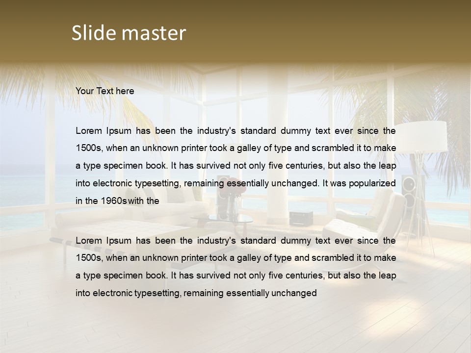 Construction Corporate Scene PowerPoint Template