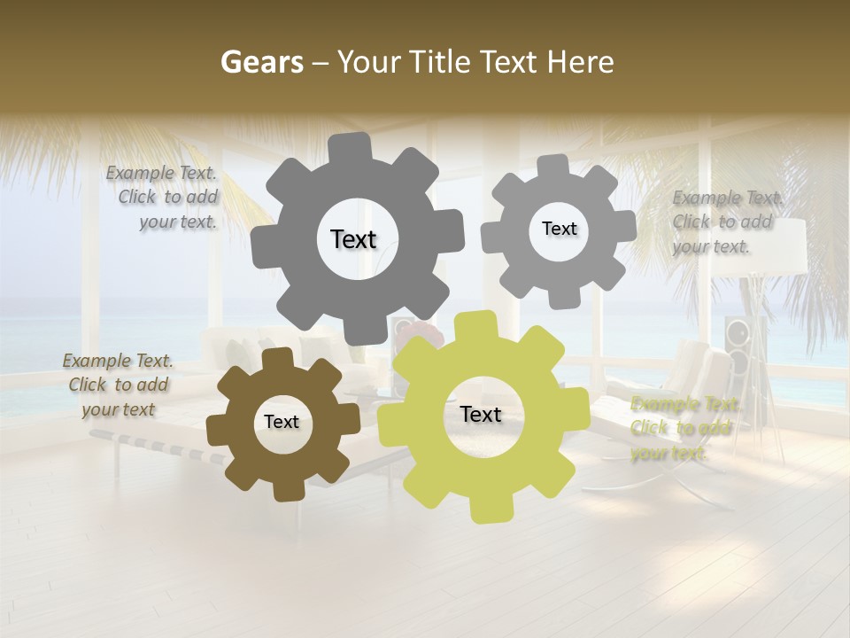 Construction Corporate Scene PowerPoint Template