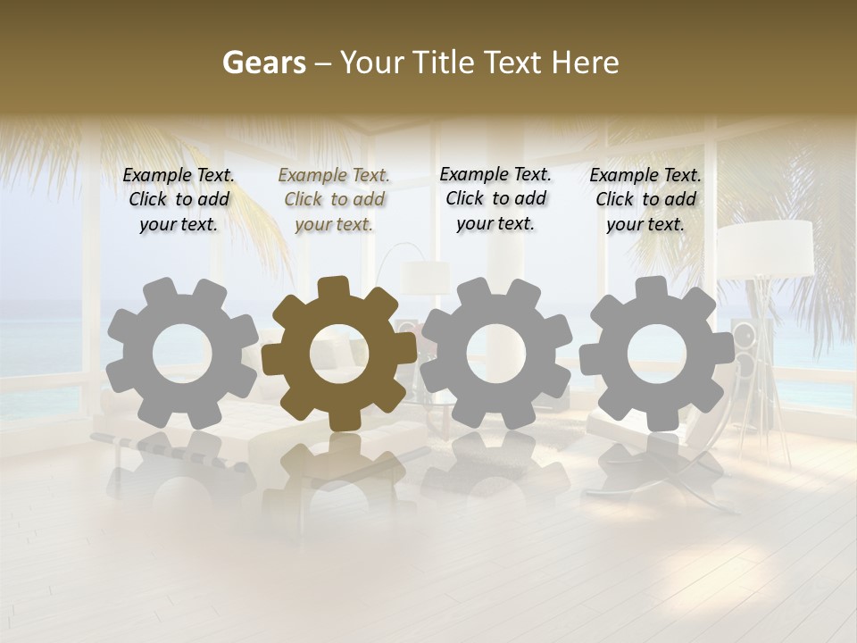 Construction Corporate Scene PowerPoint Template