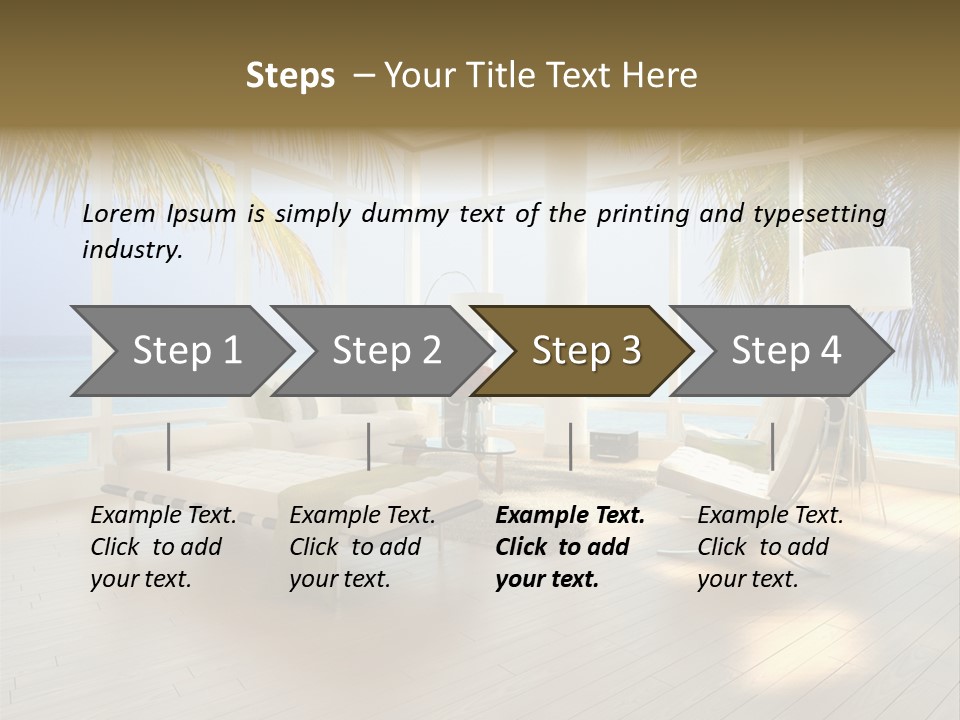 Construction Corporate Scene PowerPoint Template