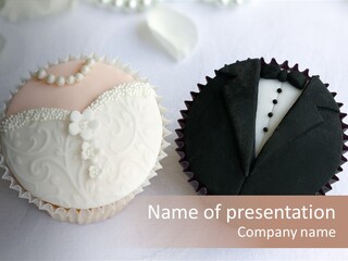 Decorated Bride And Groom Sweet PowerPoint Template