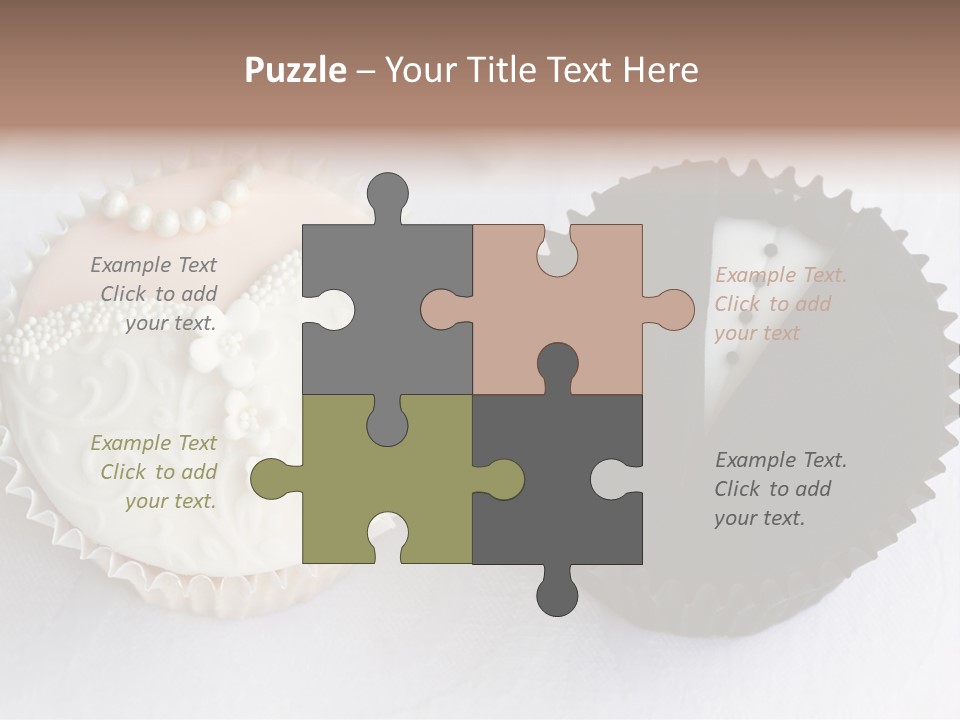 Decorated Bride And Groom Sweet PowerPoint Template