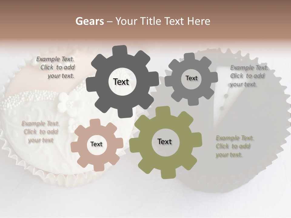 Decorated Bride And Groom Sweet PowerPoint Template