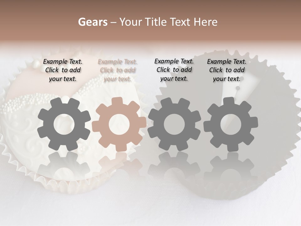 Decorated Bride And Groom Sweet PowerPoint Template