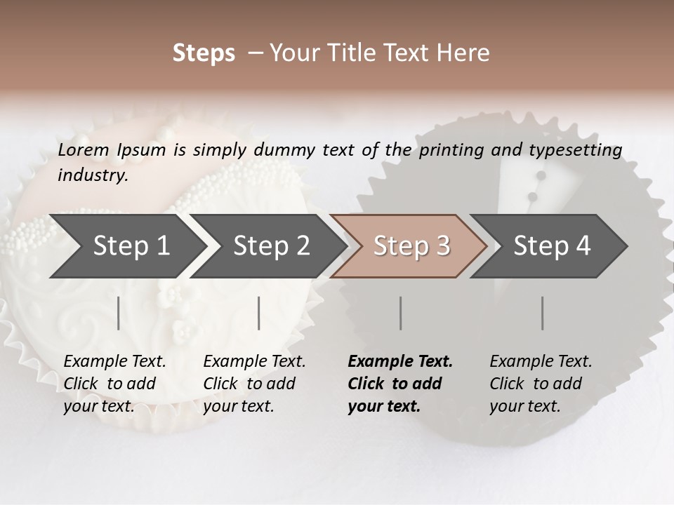 Decorated Bride And Groom Sweet PowerPoint Template