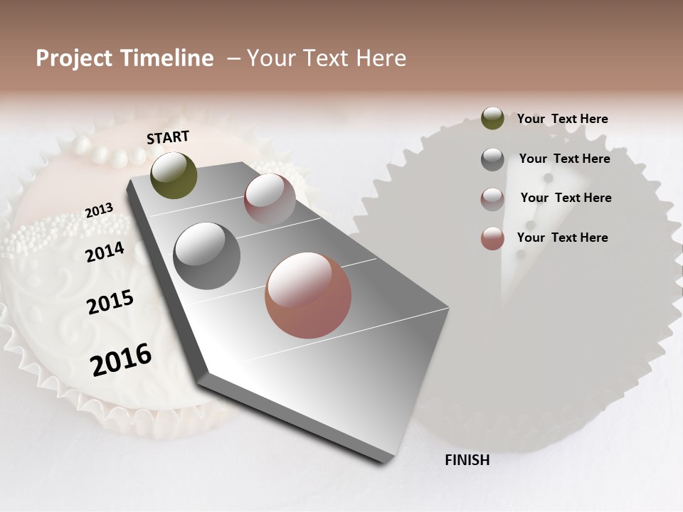 Decorated Bride And Groom Sweet PowerPoint Template