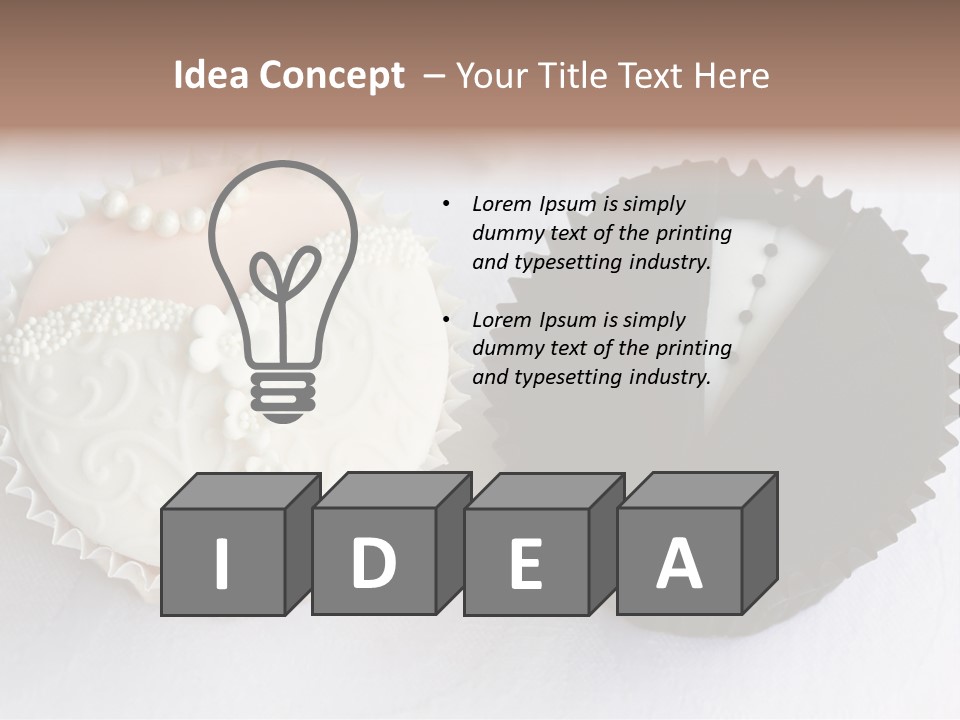 Decorated Bride And Groom Sweet PowerPoint Template