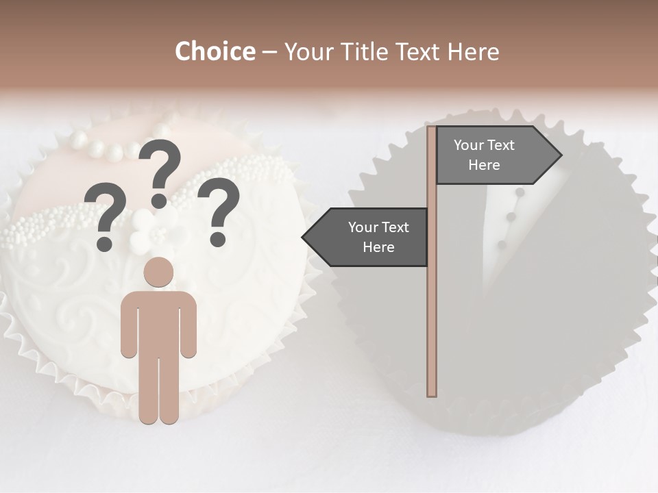 Decorated Bride And Groom Sweet PowerPoint Template