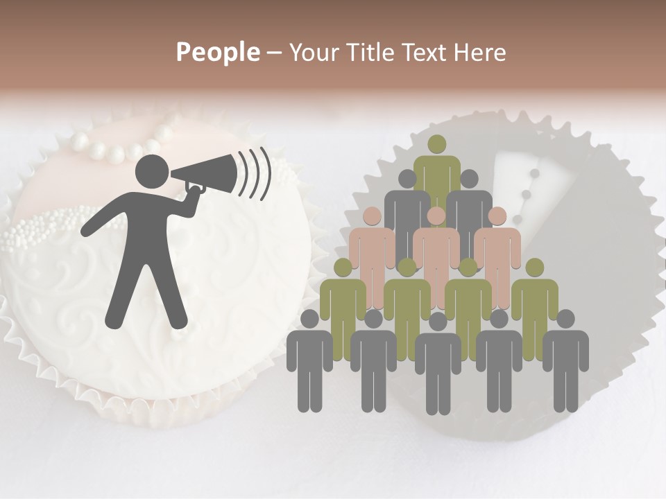 Decorated Bride And Groom Sweet PowerPoint Template