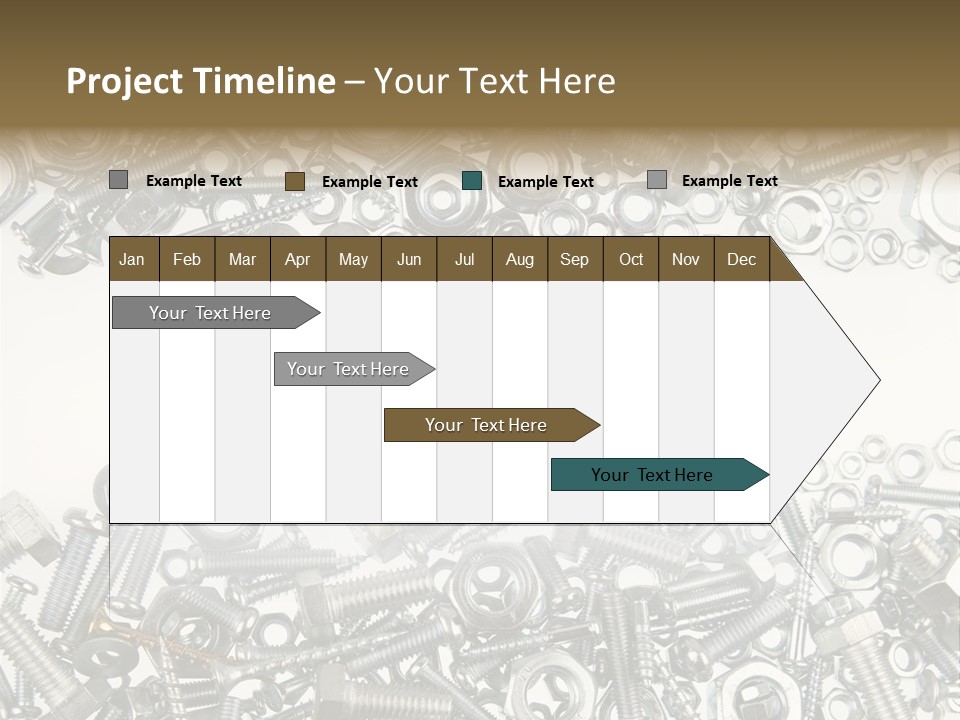 Close Up Fastener Metallic PowerPoint Template