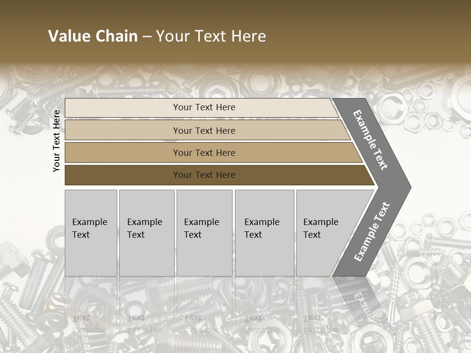 Close Up Fastener Metallic PowerPoint Template