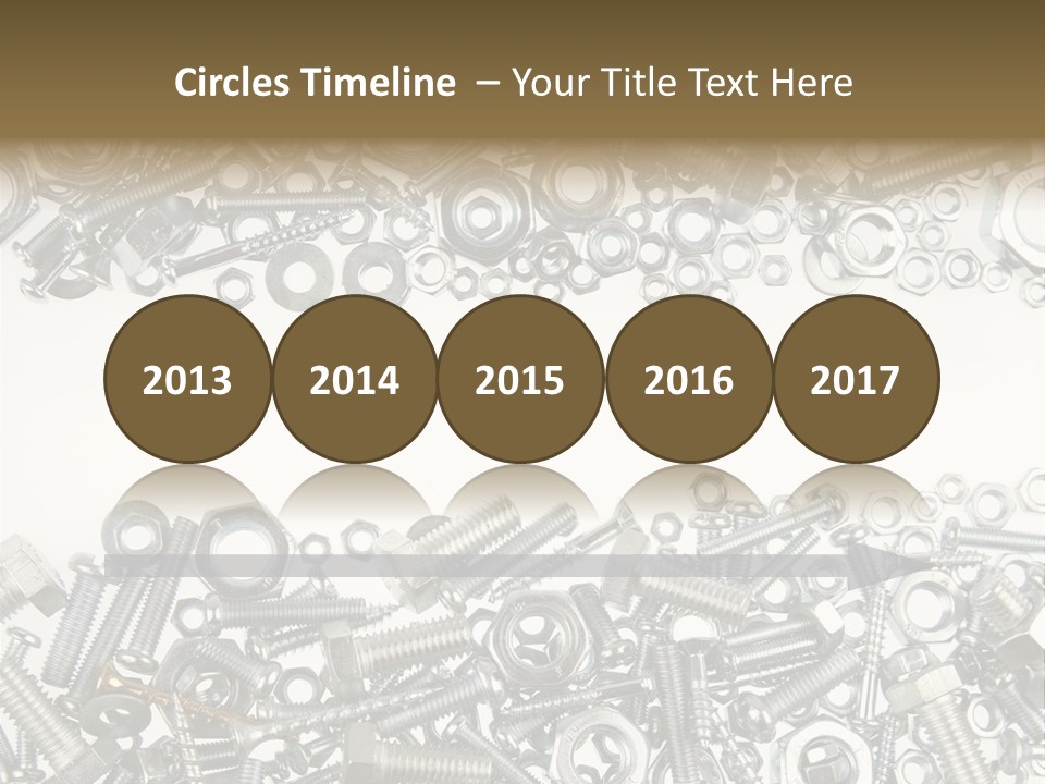 Close Up Fastener Metallic PowerPoint Template