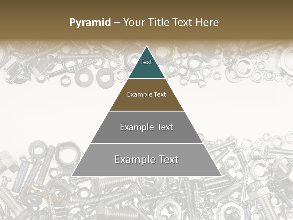 Close Up Fastener Metallic PowerPoint Template