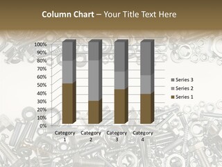 Close Up Fastener Metallic PowerPoint Template