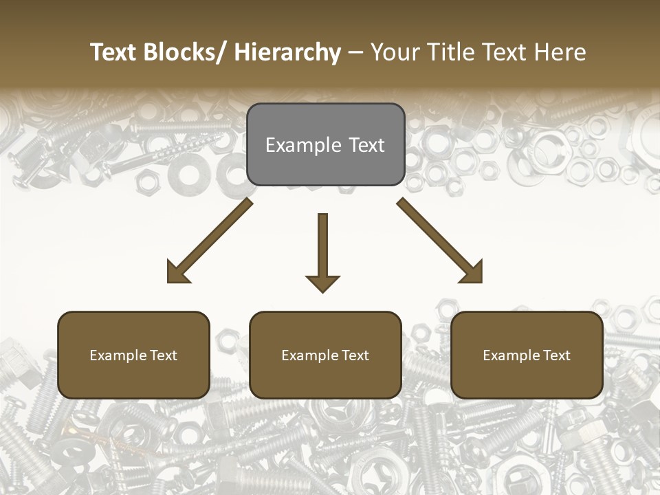 Close Up Fastener Metallic PowerPoint Template