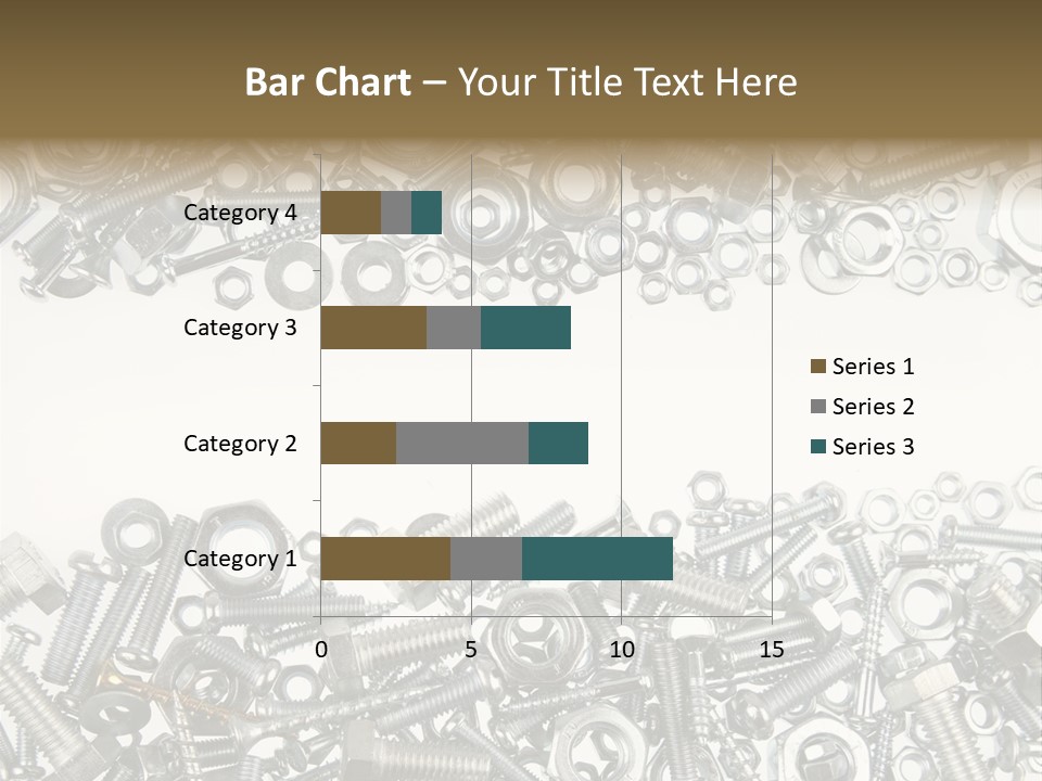 Close Up Fastener Metallic PowerPoint Template