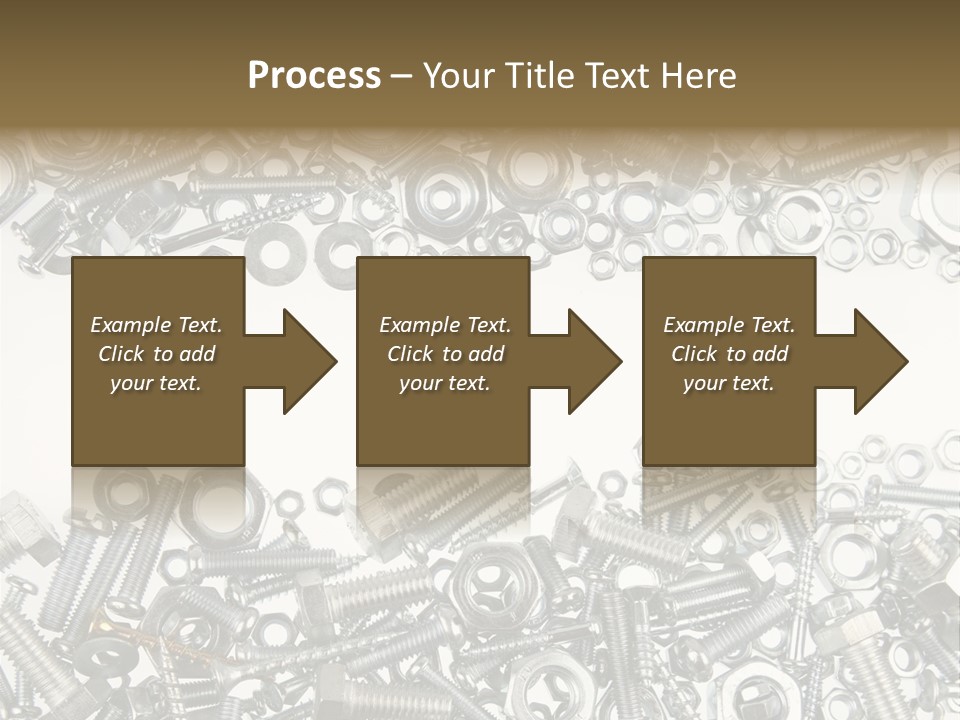 Close Up Fastener Metallic PowerPoint Template