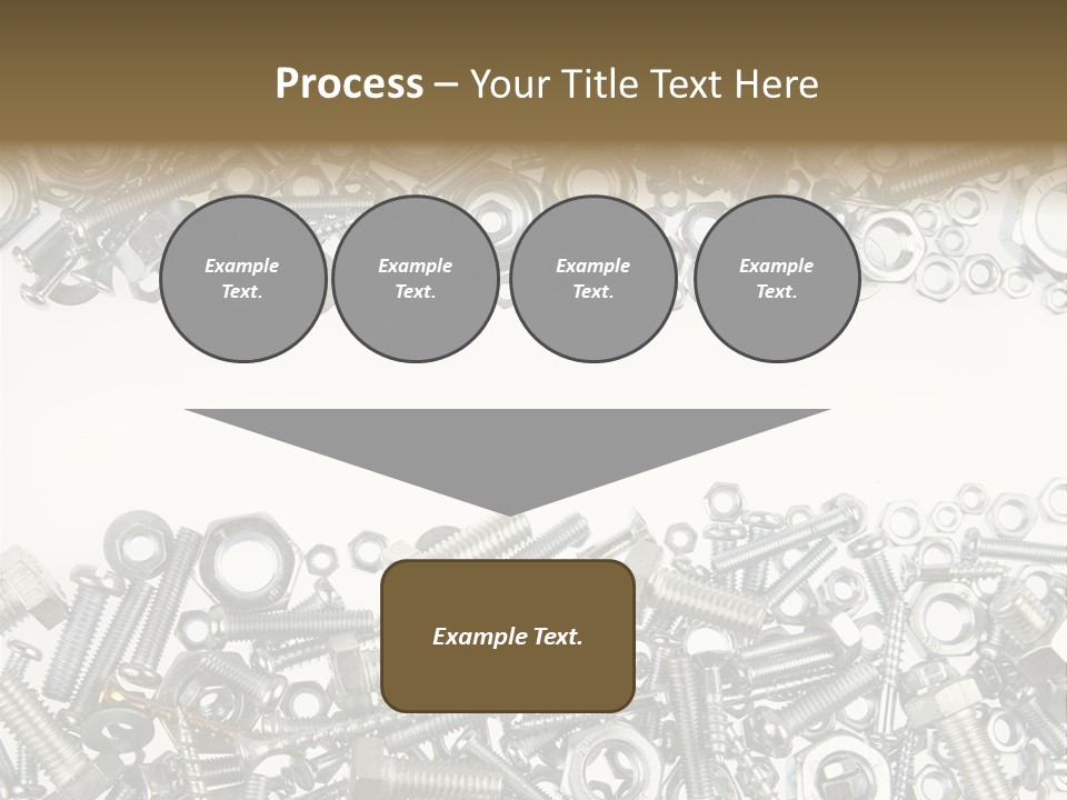 Close Up Fastener Metallic PowerPoint Template