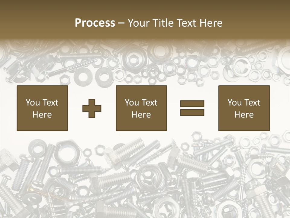 Close Up Fastener Metallic PowerPoint Template