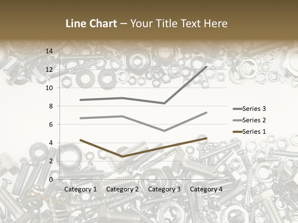 Close Up Fastener Metallic PowerPoint Template