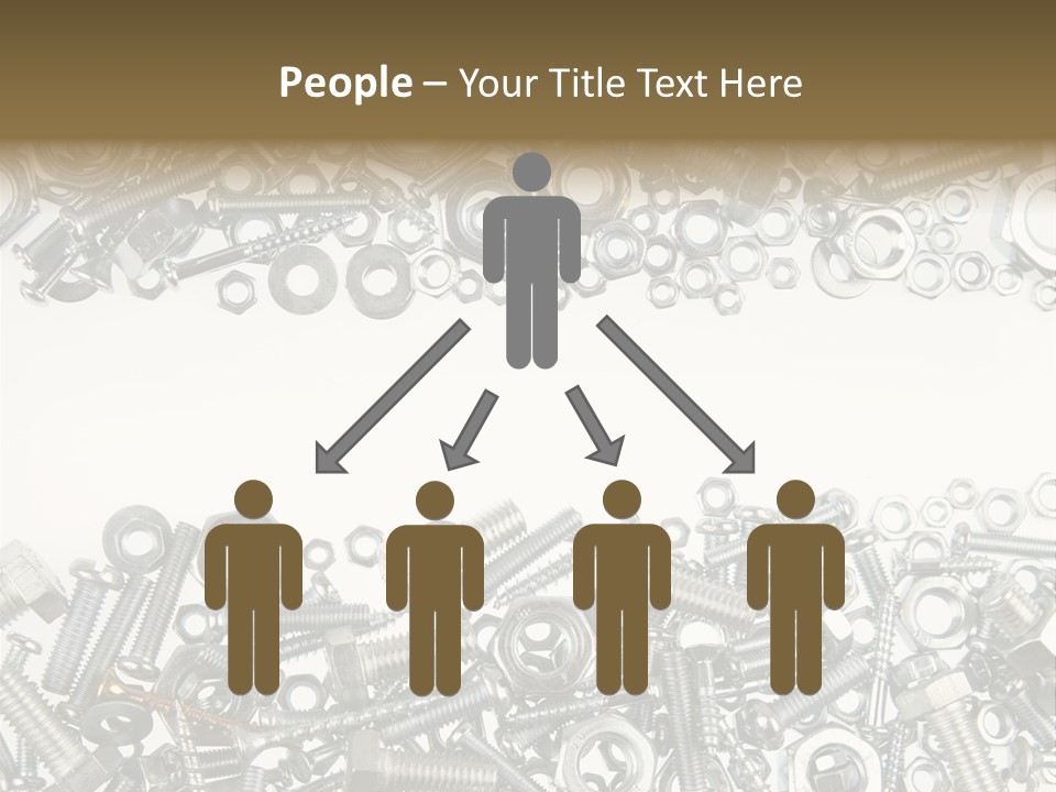 Close Up Fastener Metallic PowerPoint Template
