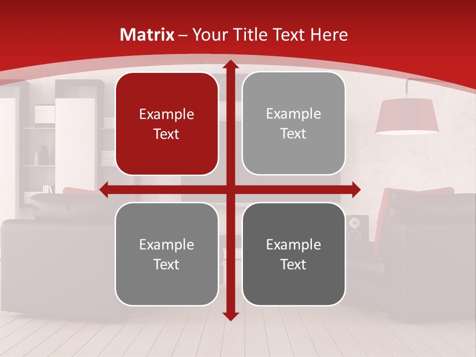 Entertainment Red Armchair PowerPoint Template