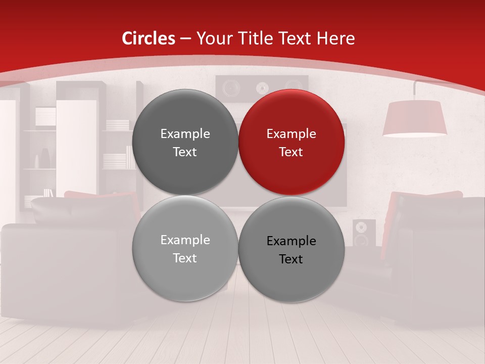 Entertainment Red Armchair PowerPoint Template