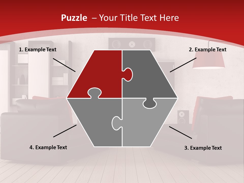 Entertainment Red Armchair PowerPoint Template