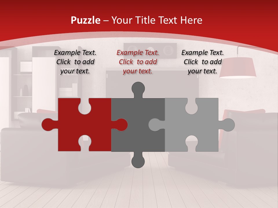 Entertainment Red Armchair PowerPoint Template