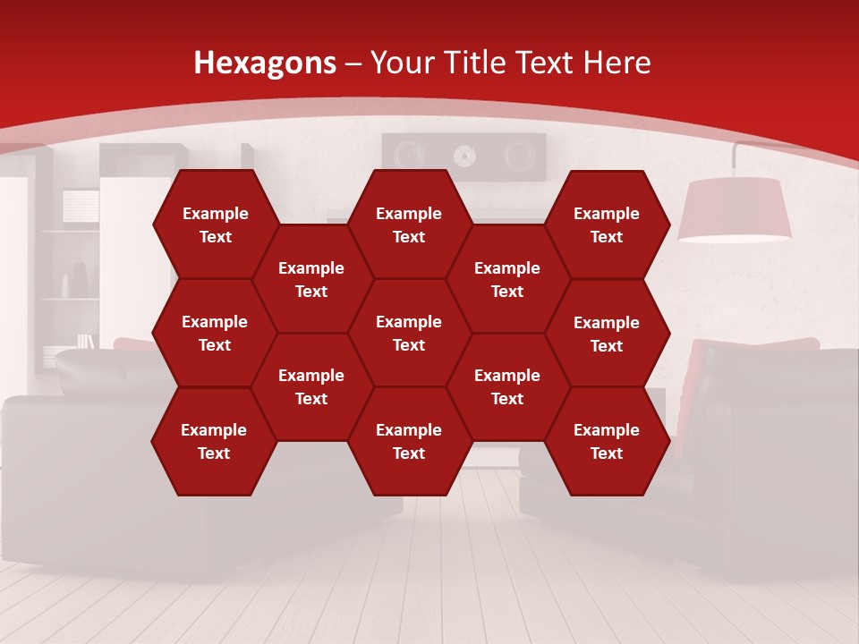 Entertainment Red Armchair PowerPoint Template