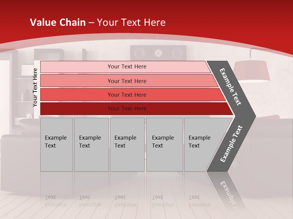 Entertainment Red Armchair PowerPoint Template