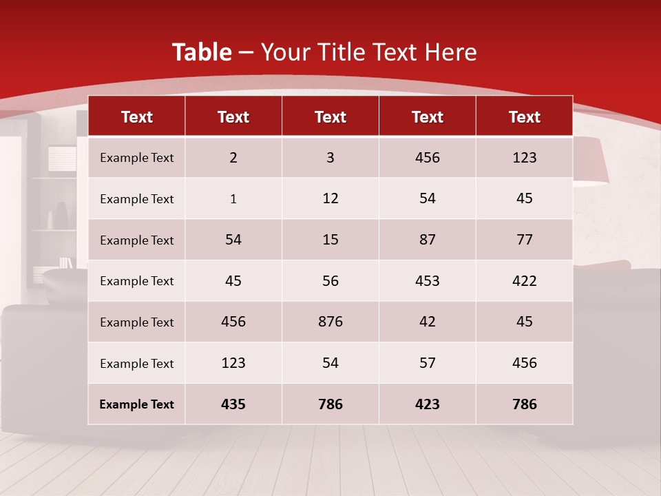 Entertainment Red Armchair PowerPoint Template