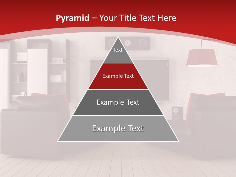Entertainment Red Armchair PowerPoint Template