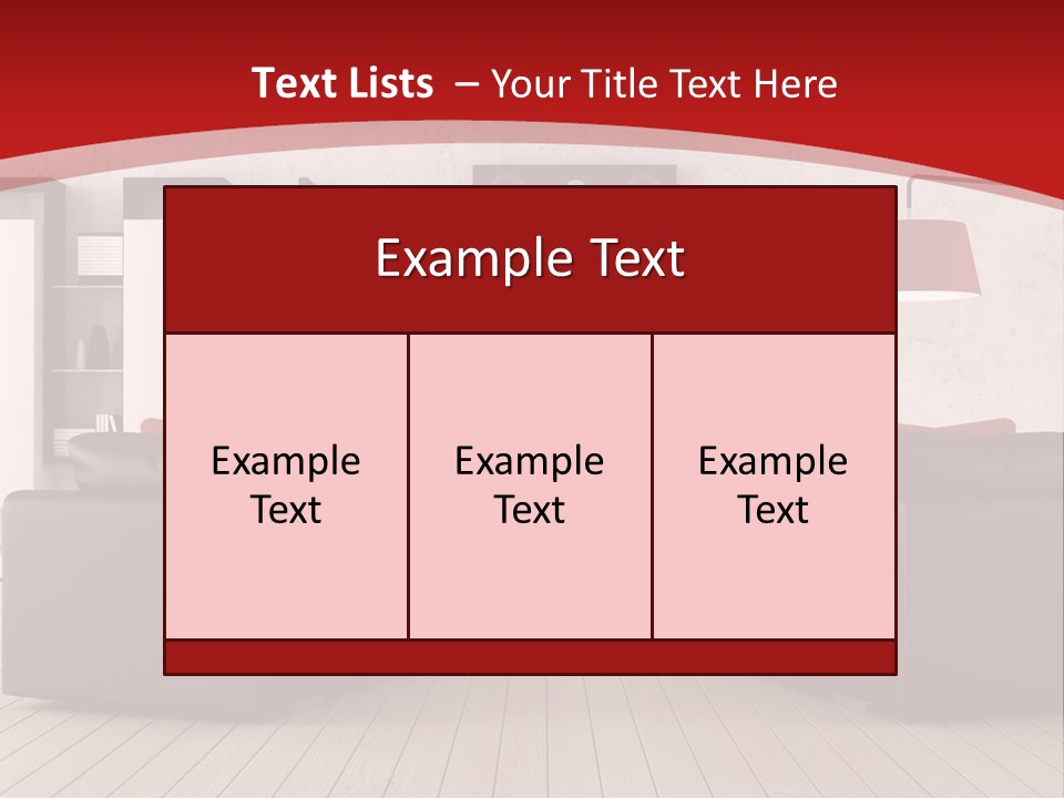Entertainment Red Armchair PowerPoint Template