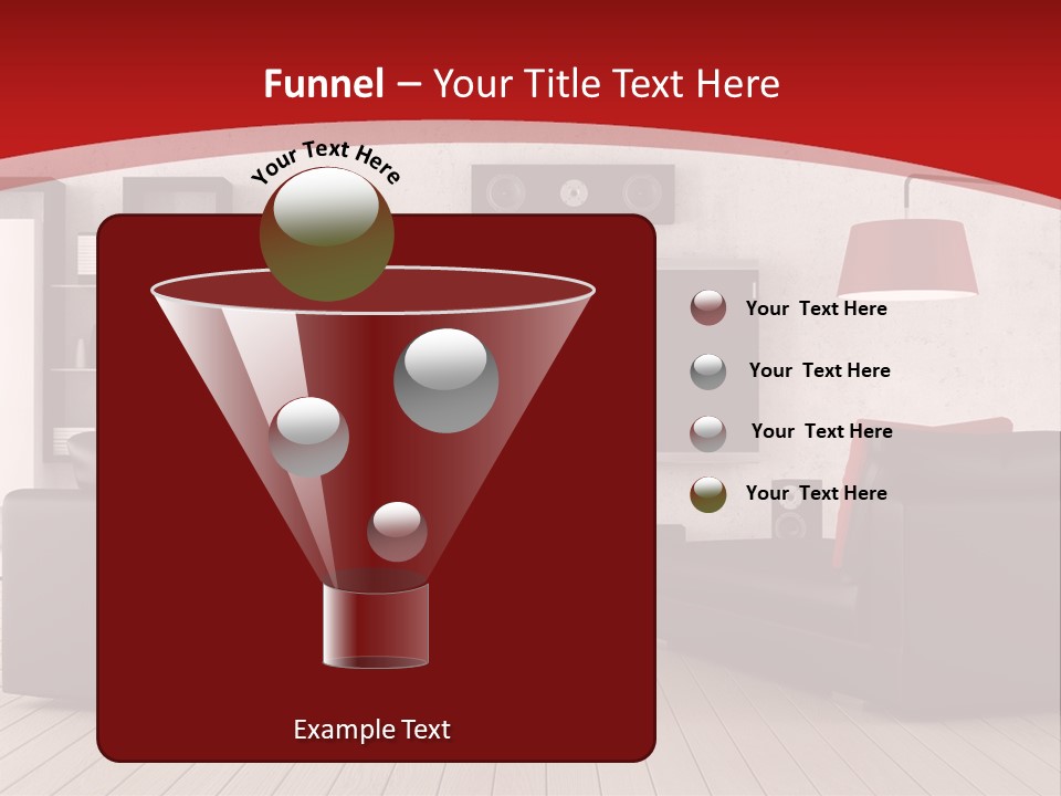 Entertainment Red Armchair PowerPoint Template