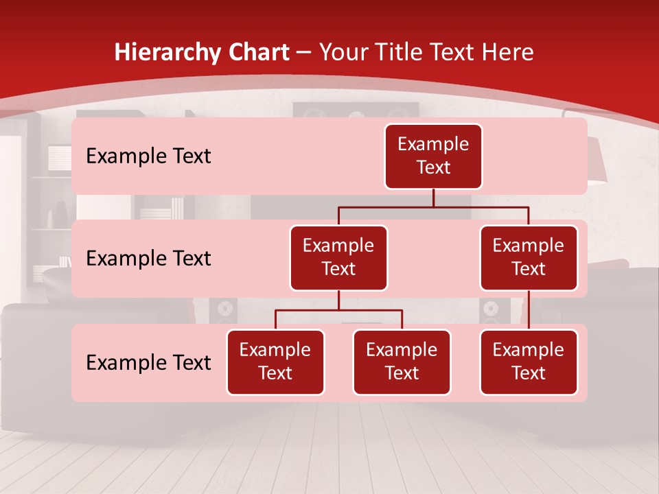 Entertainment Red Armchair PowerPoint Template