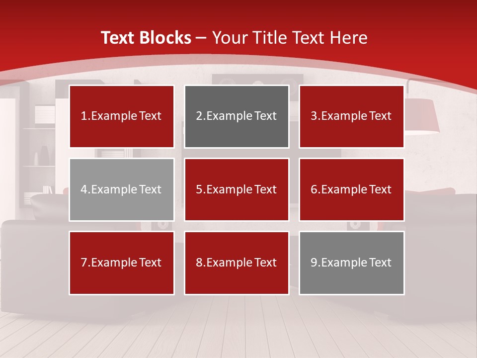 Entertainment Red Armchair PowerPoint Template