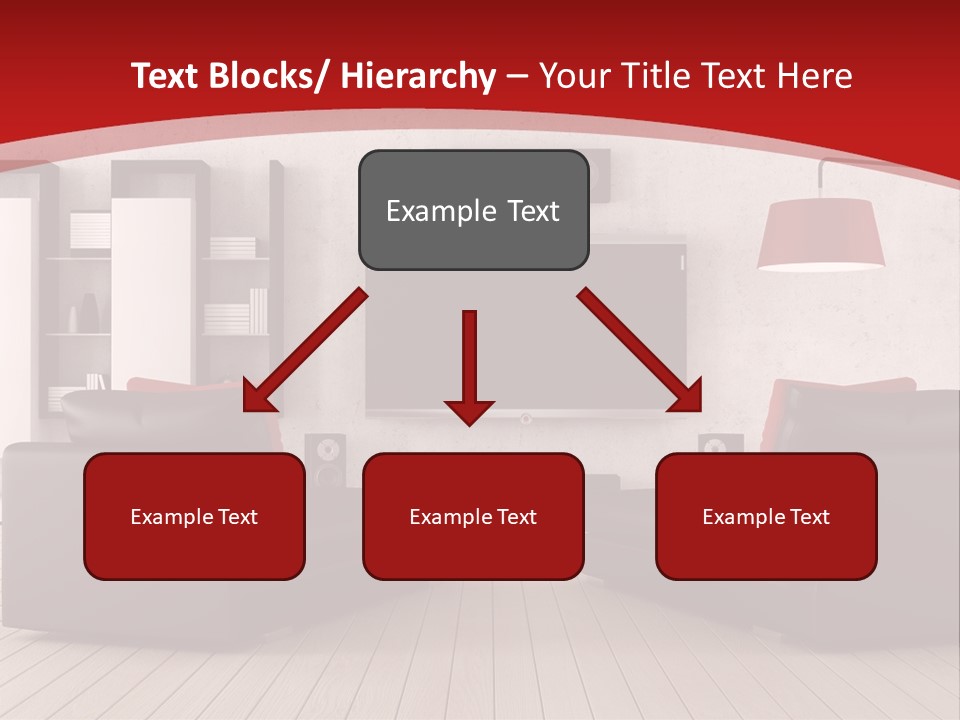 Entertainment Red Armchair PowerPoint Template