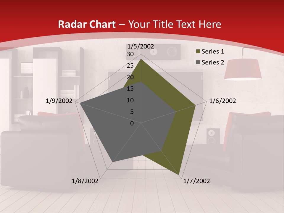 Entertainment Red Armchair PowerPoint Template
