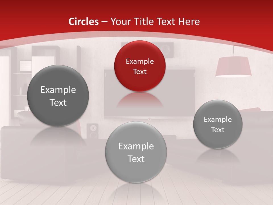 Entertainment Red Armchair PowerPoint Template