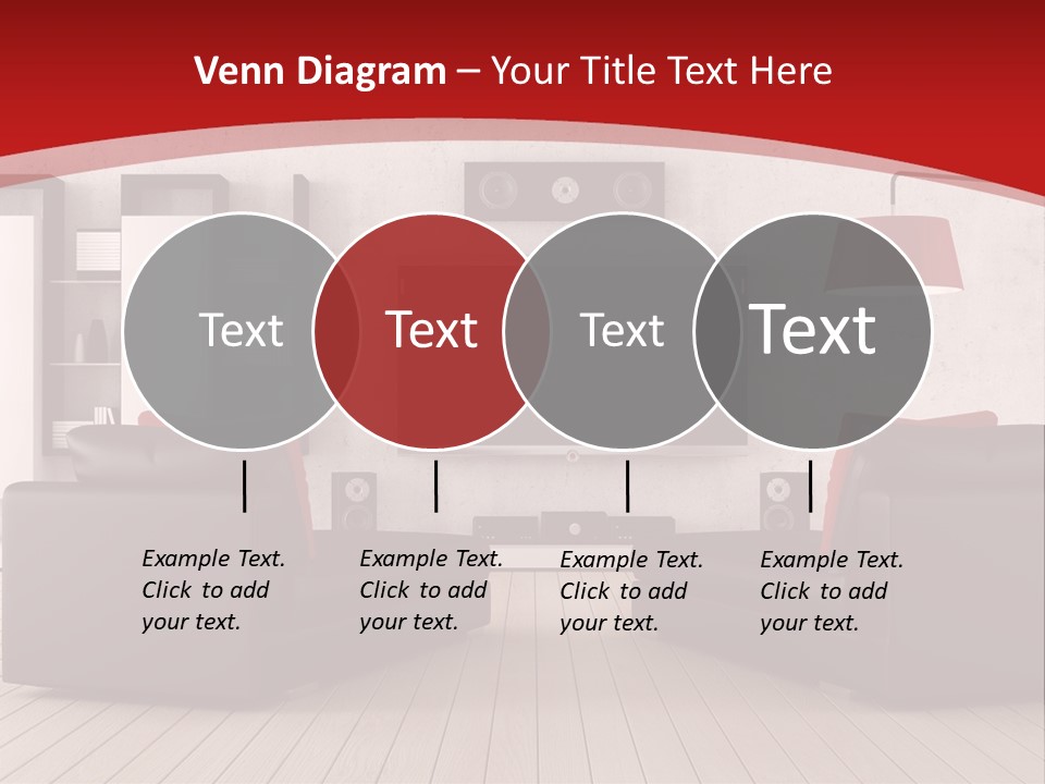Entertainment Red Armchair PowerPoint Template
