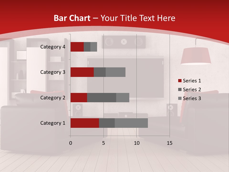 Entertainment Red Armchair PowerPoint Template