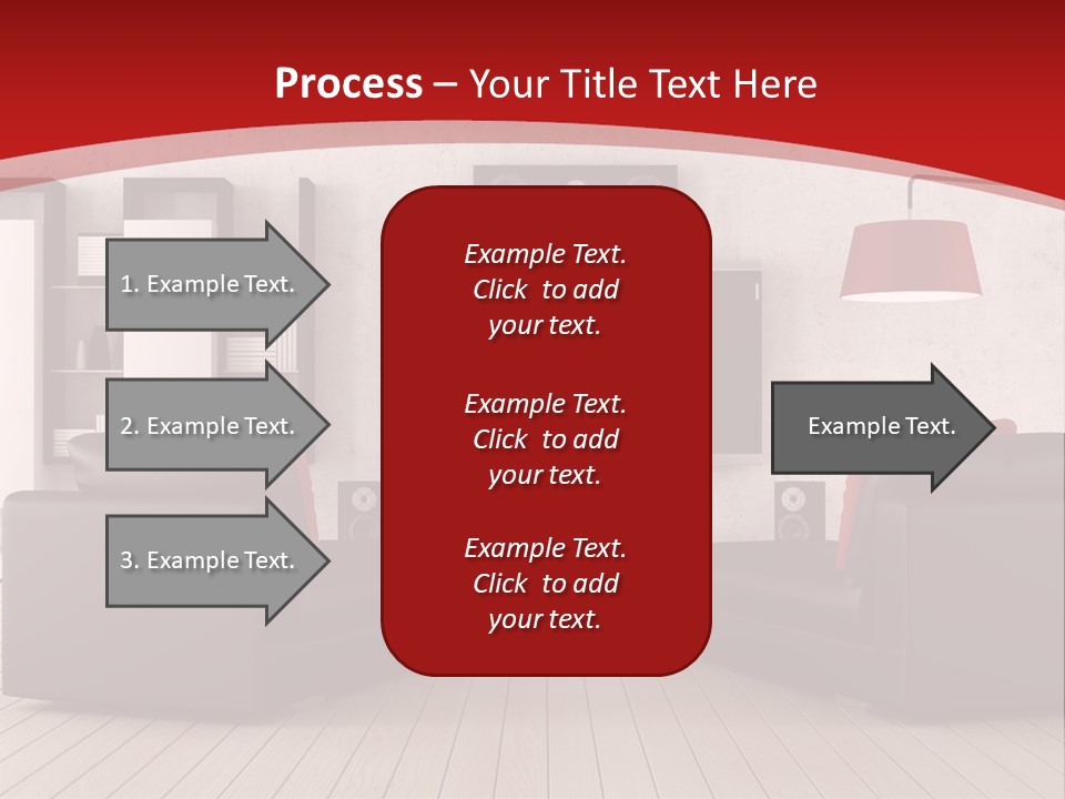 Entertainment Red Armchair PowerPoint Template