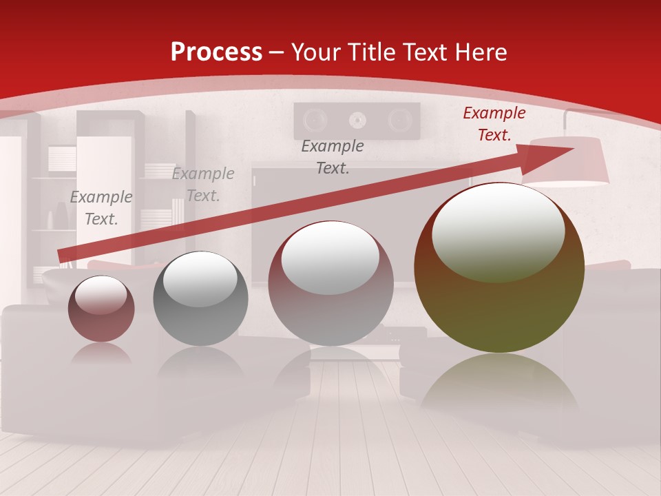 Entertainment Red Armchair PowerPoint Template