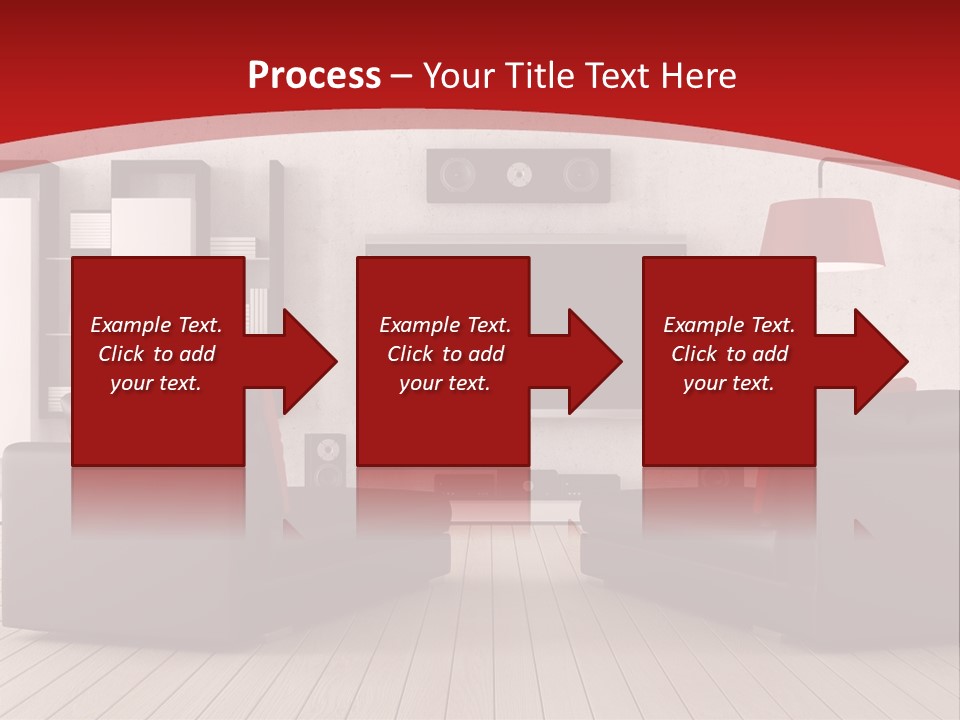 Entertainment Red Armchair PowerPoint Template