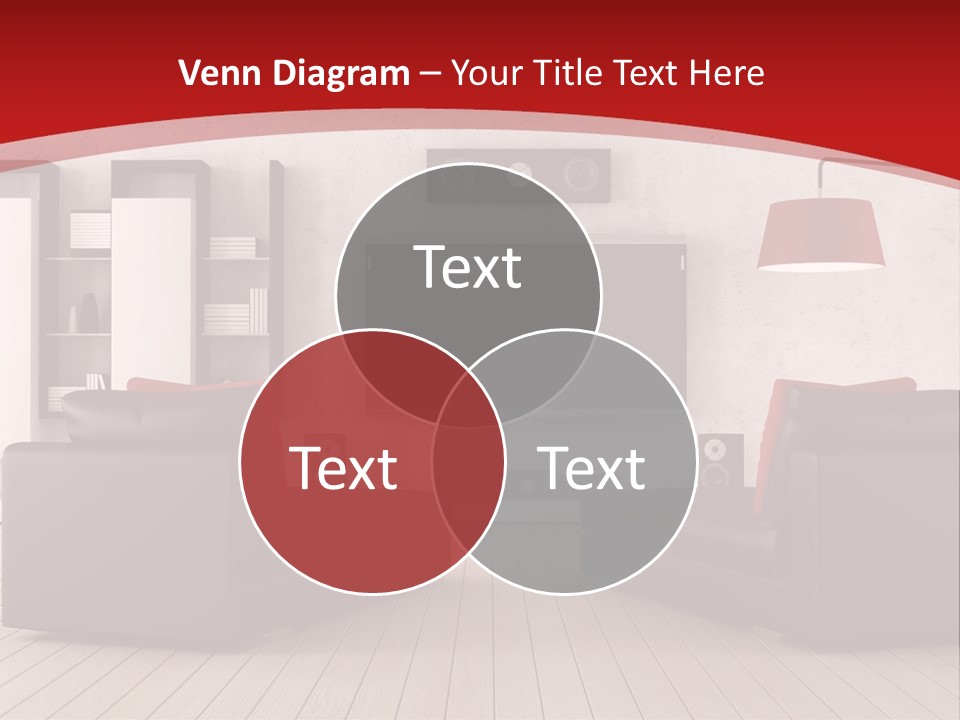 Entertainment Red Armchair PowerPoint Template