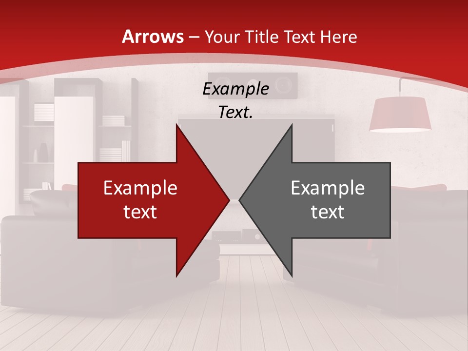 Entertainment Red Armchair PowerPoint Template