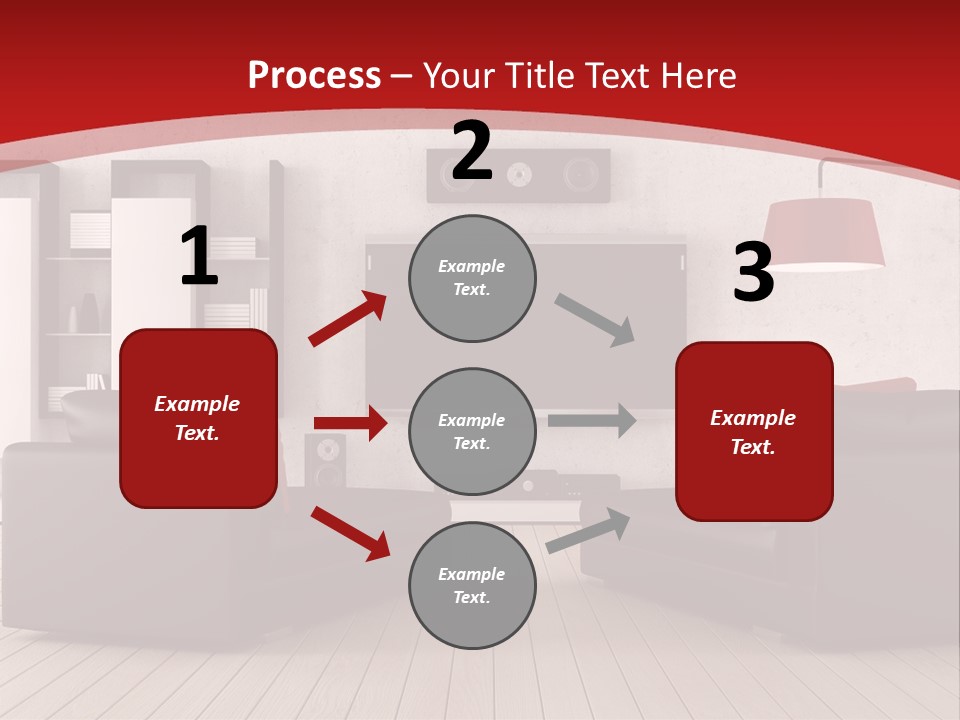 Entertainment Red Armchair PowerPoint Template